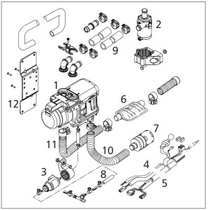 Zestaw montażowy do Thermo Top 50 Pro